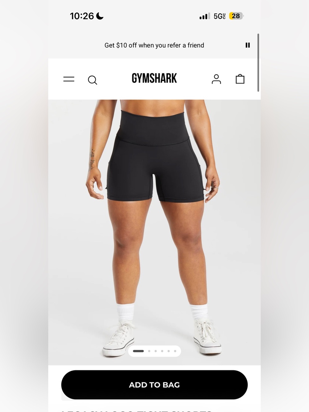Gymshark legacy logo tight shorts